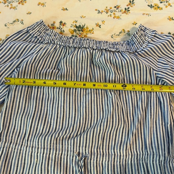 Tommy Hilfiger Blue and White Striped Midi Dress | Size SP - Picture 8 of 10